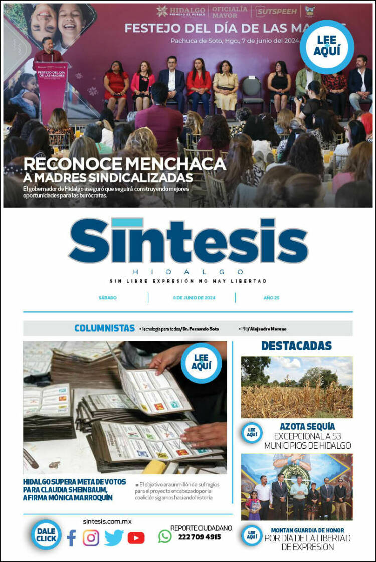 Portada de Sistesis - Hidalgo (M&eacute;xico)