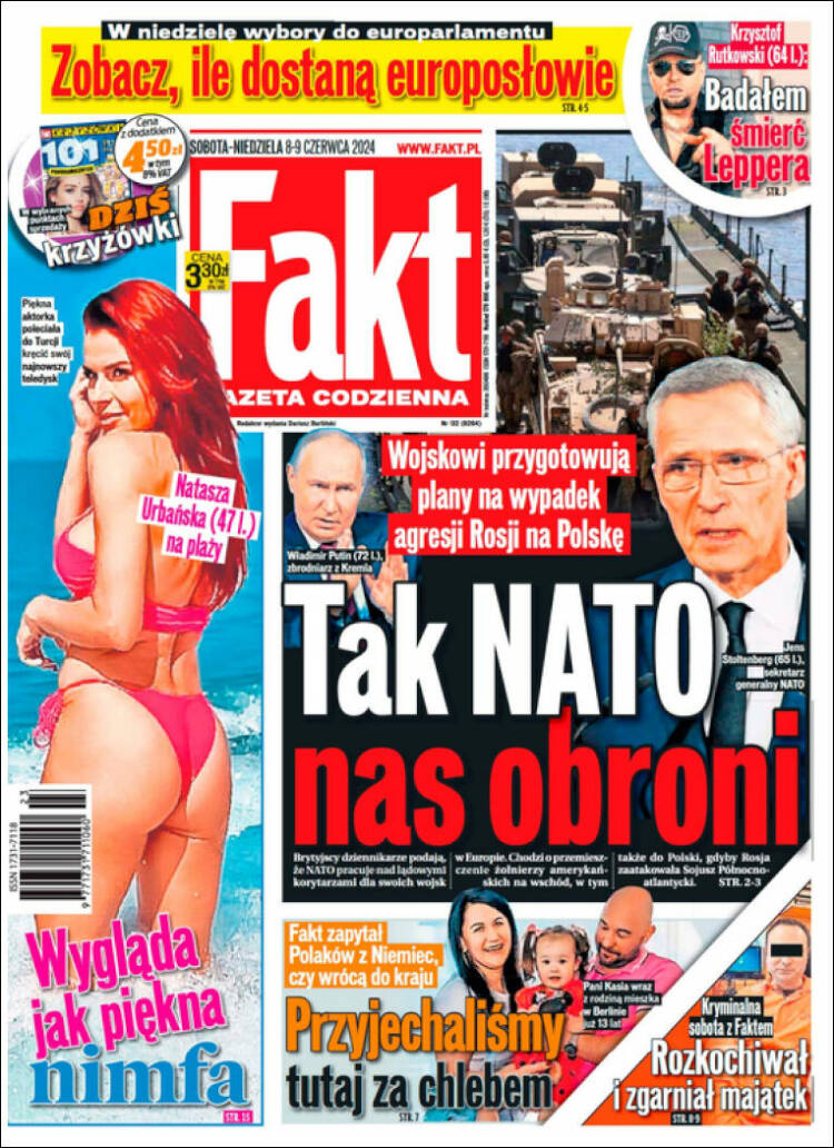 Portada de Fakt (Polonia)