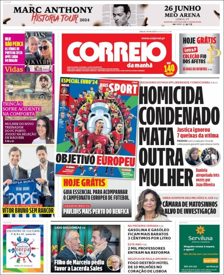 Portada de Correio da Manhã (Portugal)