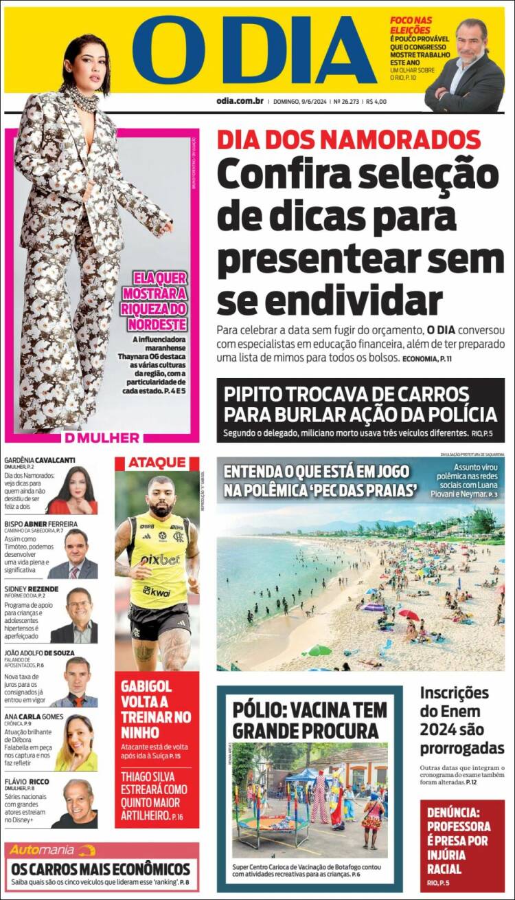 Portada de O Dia (Brasil)