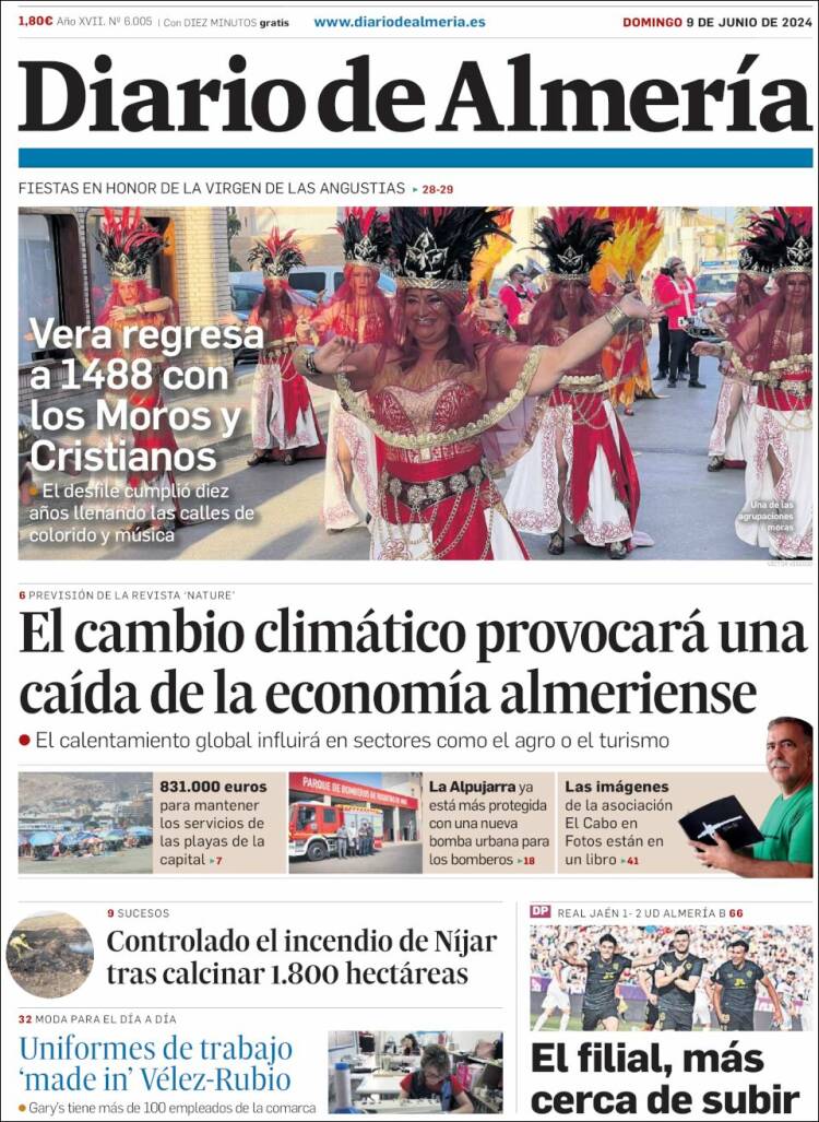 Portada de Diario de Almería (Espa&ntilde;a)