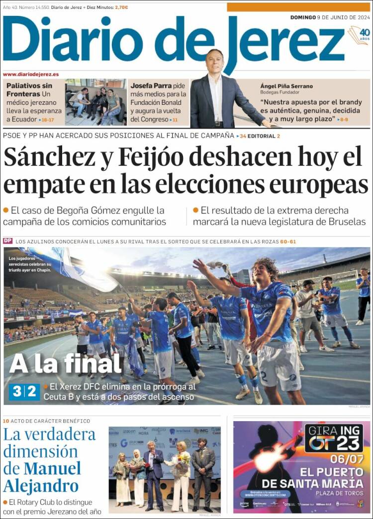 Portada de Diario de Jerez (Espa&ntilde;a)
