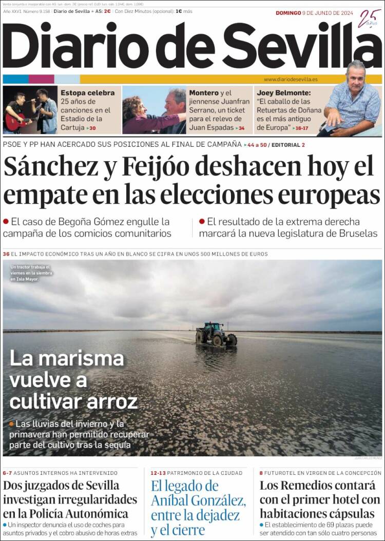 Portada de Diario de Sevilla (Espa&ntilde;a)