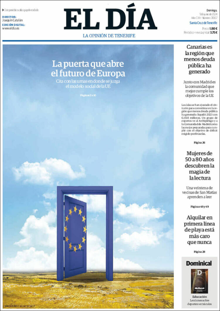 Portada de El Día (Espa&ntilde;a)