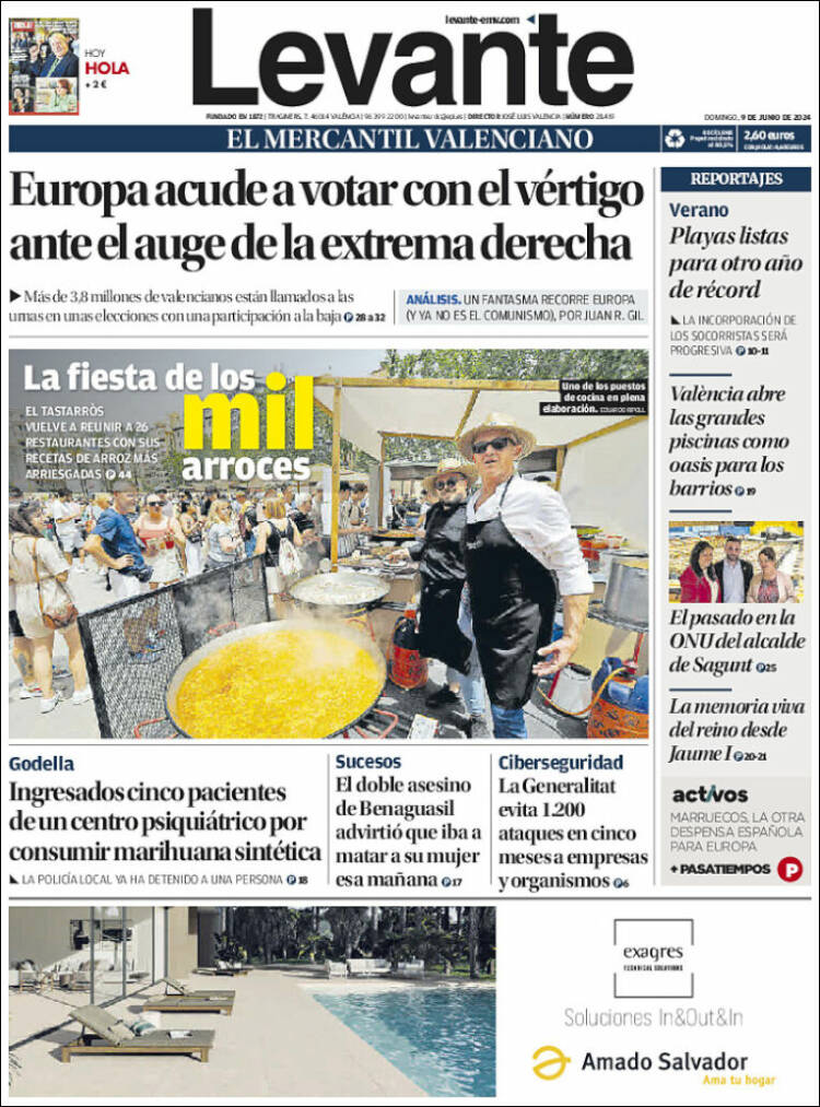 Portada de Levante (Espa&ntilde;a)