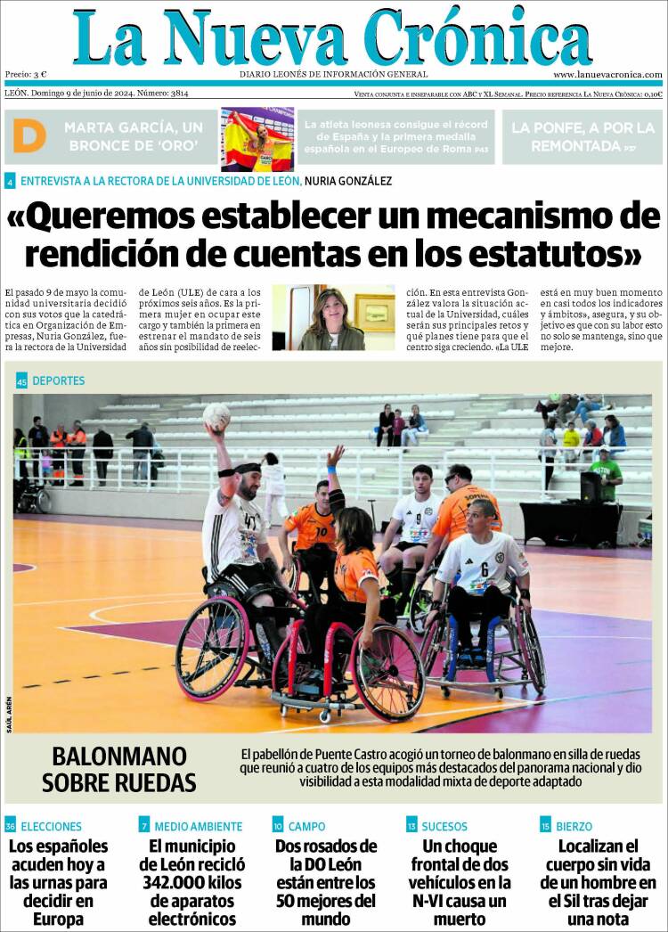 Portada de La Nueva Crónica (Espa&ntilde;a)