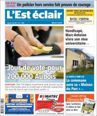 Portada de L'Est Eclair (Francia)