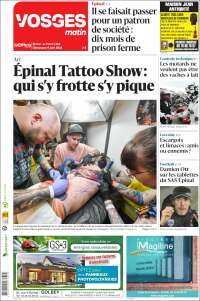 Portada de Vosges Matin (Francia)