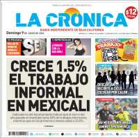 Portada de La Crónica de Baja California (M&eacute;xico)