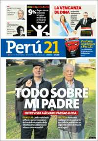 Portada de Perú 21 (Per&uacute;)