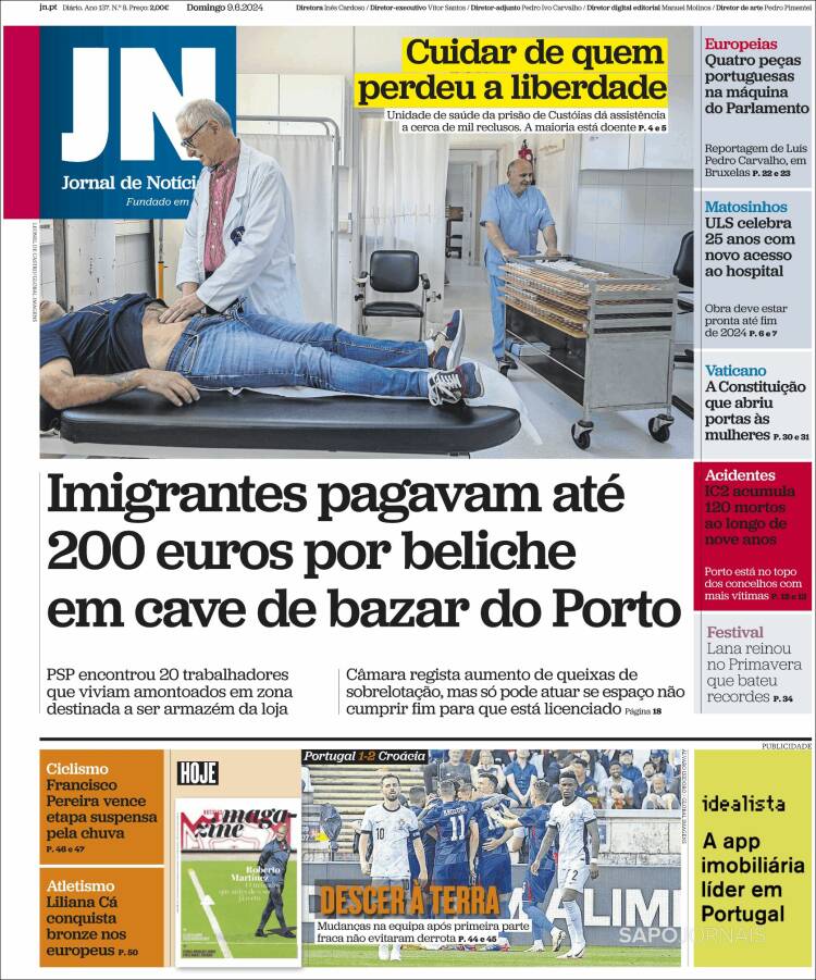 Portada de Jornal de Notícias (Portugal)