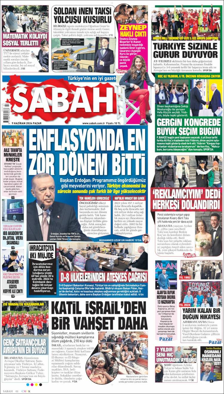 Portada de Sabah (Turqu&iacute;a)