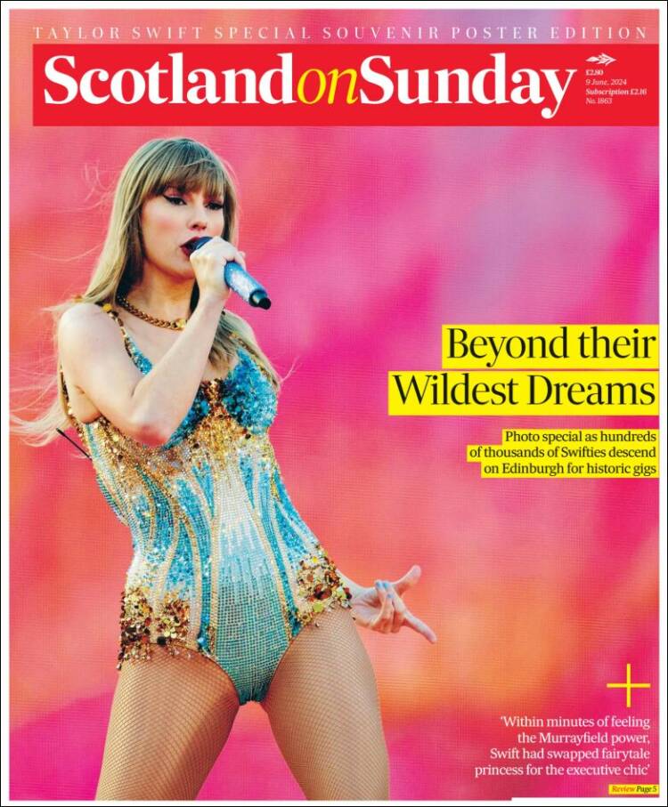 Portada de The Scotsman (Reino Unido)