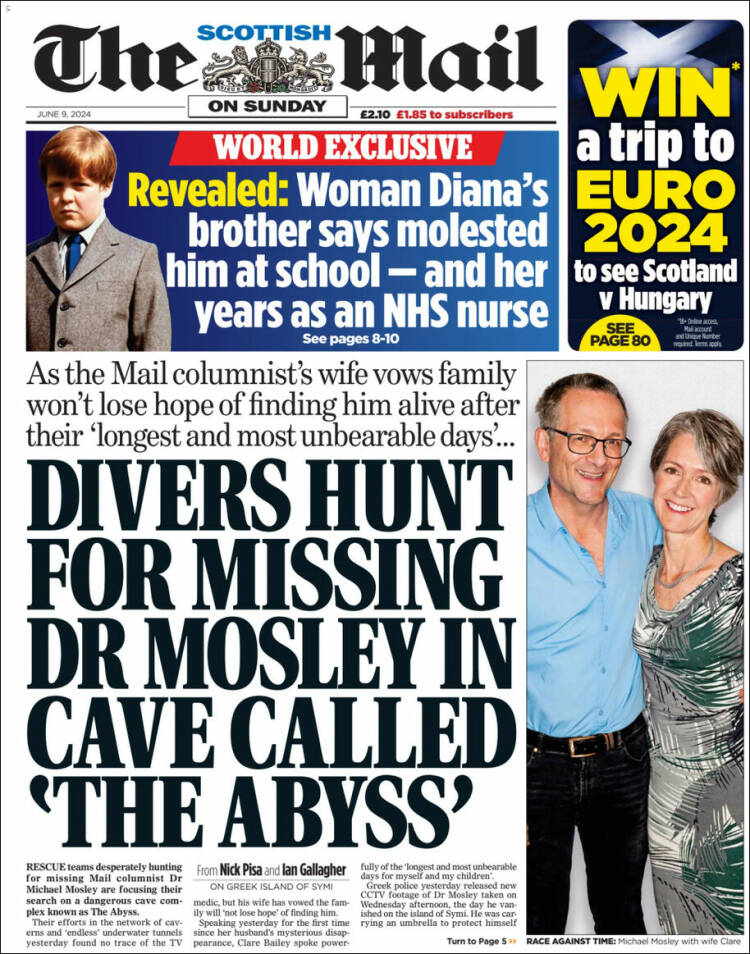 Portada de Scottish Daily Mail (Reino Unido)