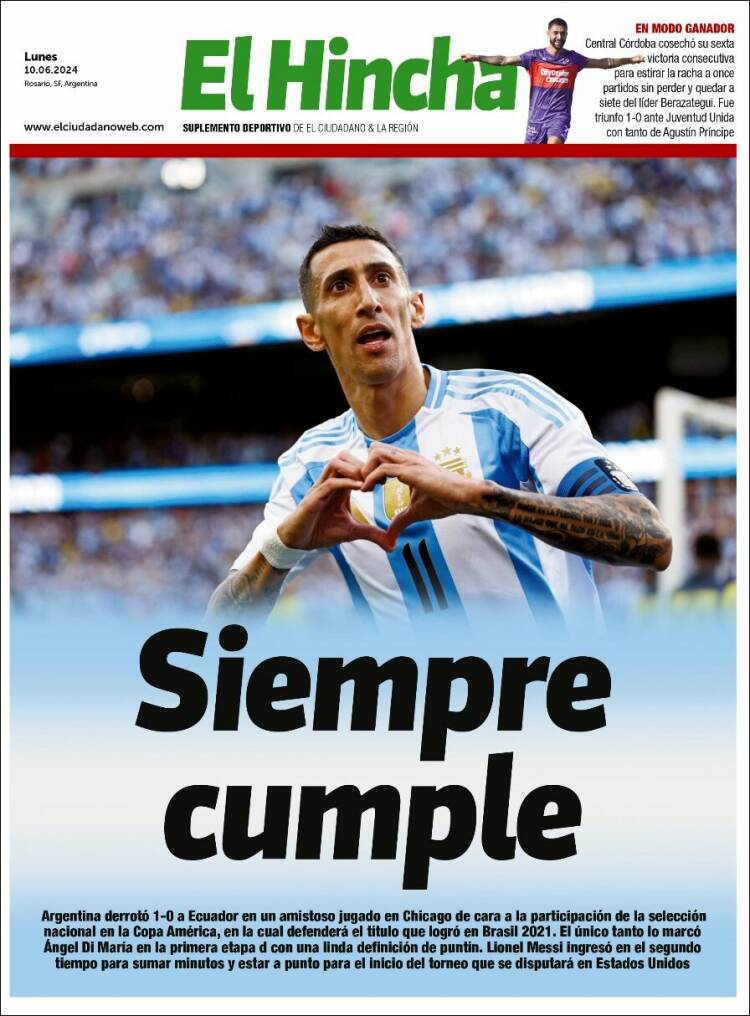 Portada de El Hincha (Argentina)