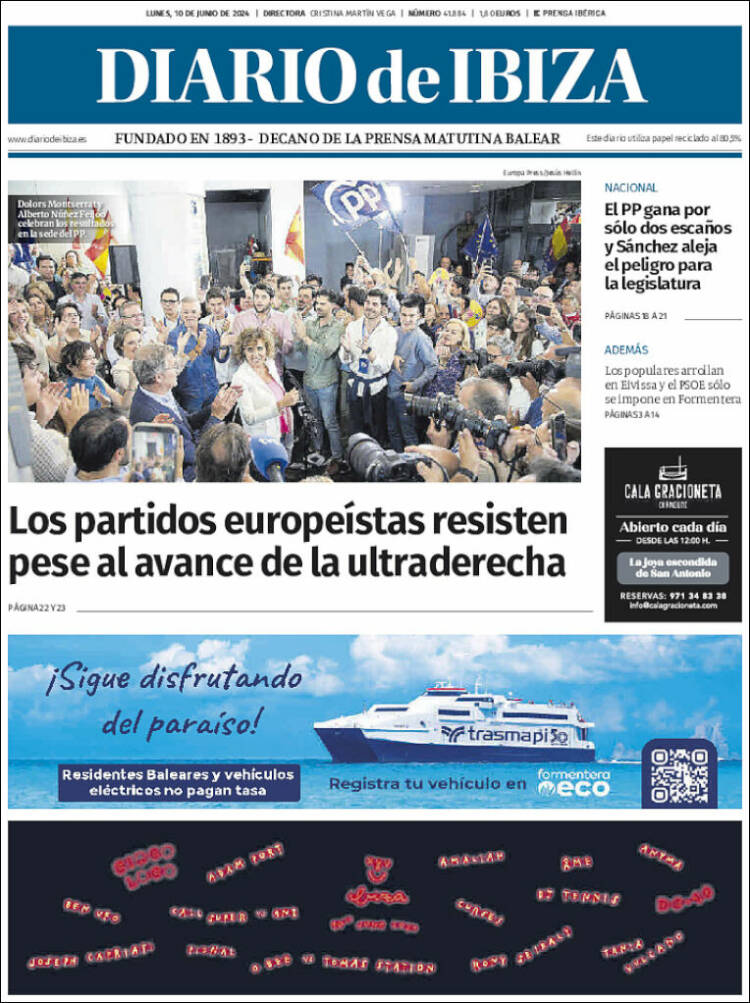 Portada de Diario de Ibiza (España)