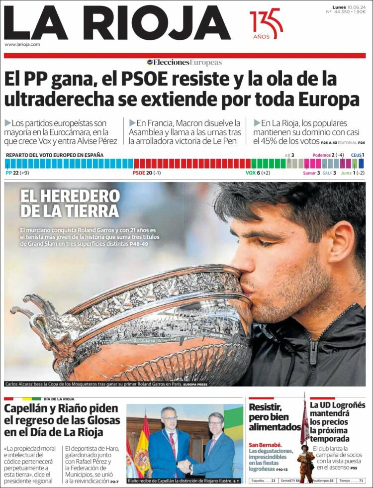 Portada de La Rioja (España)