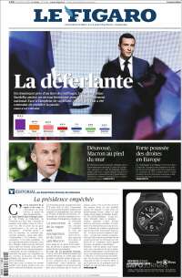 Portada de Le Figaro (Francia)