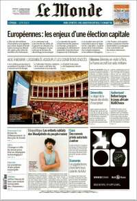 Portada de Le Monde (Francia)