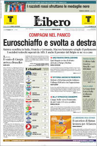 Portada de Libero (Italia)
