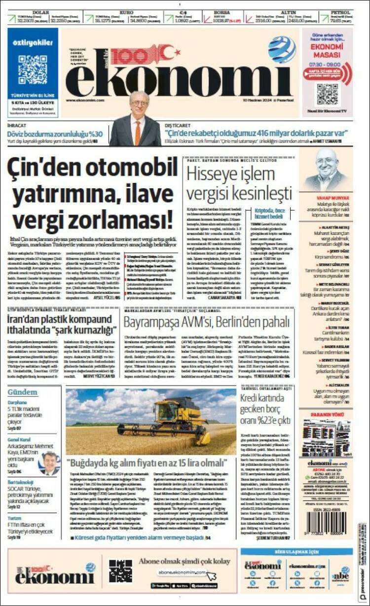 Portada de Dünya (Turqu&iacute;a)