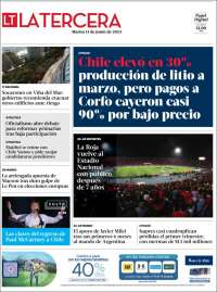 Portada de La Tercera (Chile)