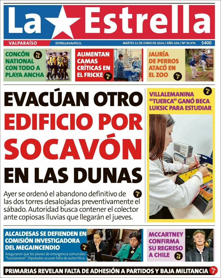 Portada de Estrella de Valparaiso (Chile)