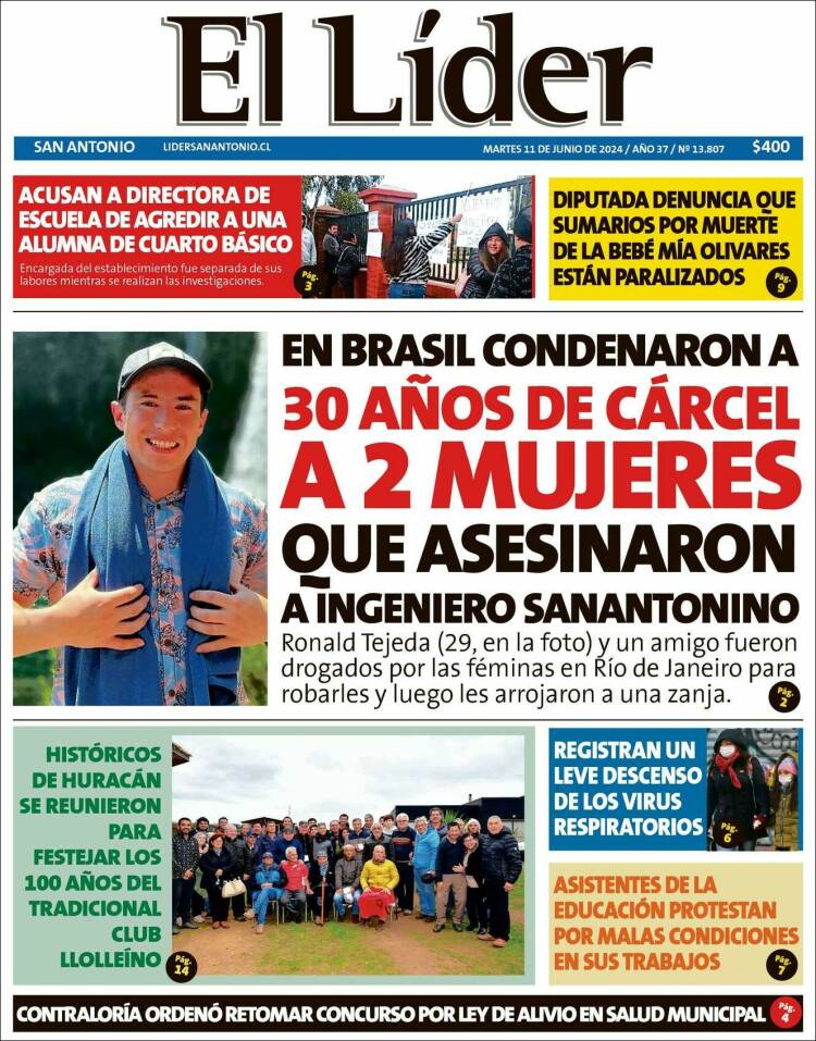 Portada de Lider de San Antonio (Chile)