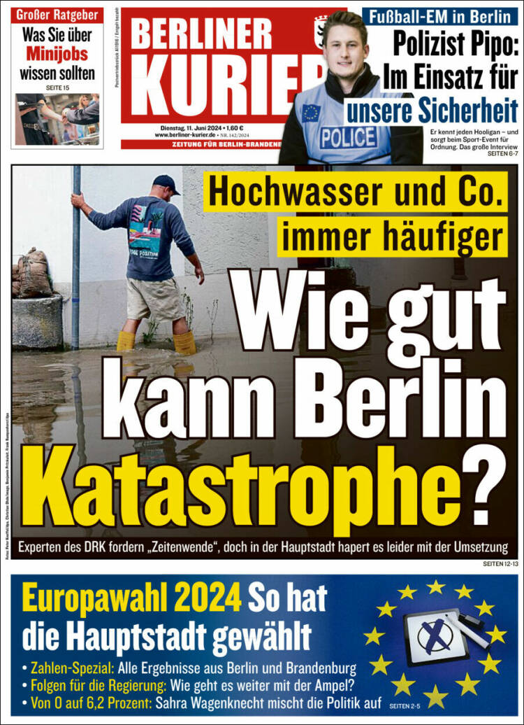 Portada de Berliner Kurier - Startseite BK (Alemania)