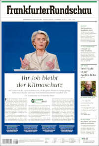 Portada de Frankfurter Rundschau (Alemania)