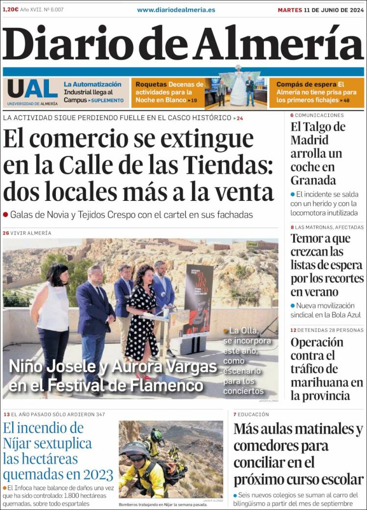 Portada de Diario de Almería (Espa&ntilde;a)