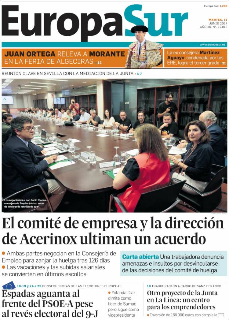 Portada de Europa Sur (Espa&ntilde;a)