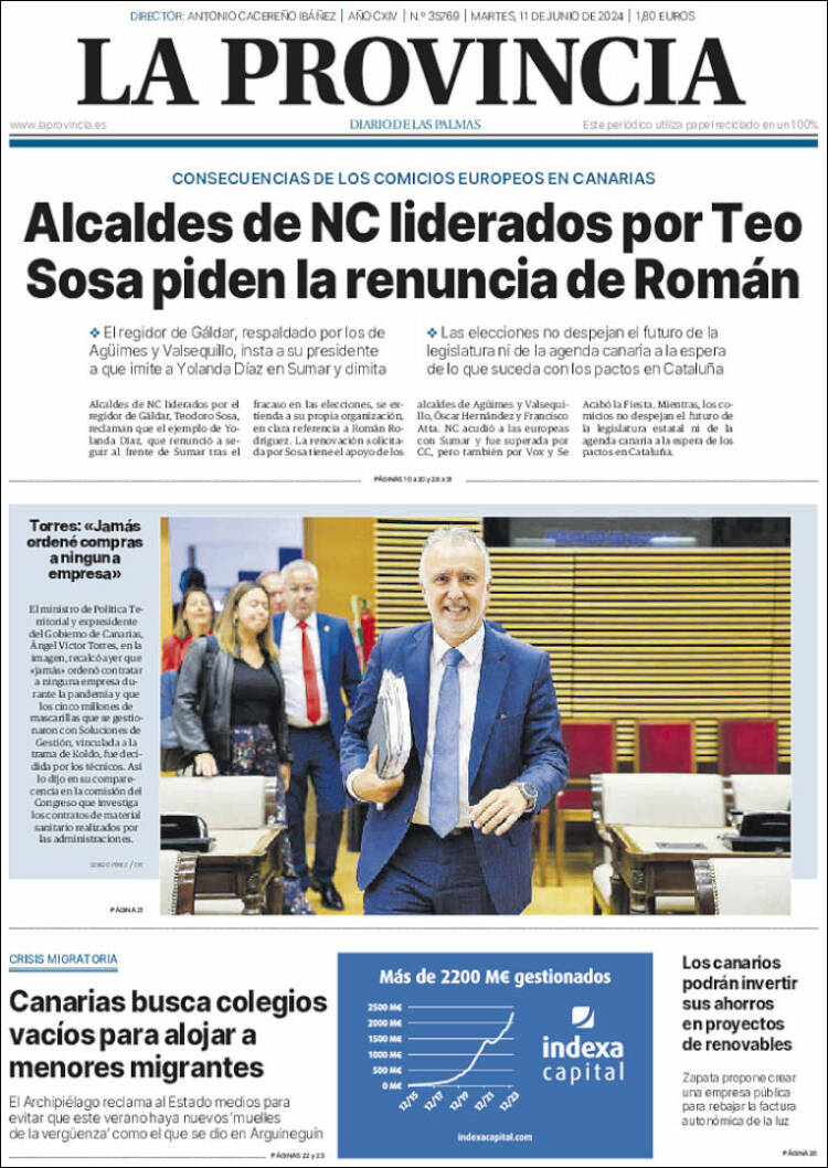 Portada de La Provincia (Espa&ntilde;a)