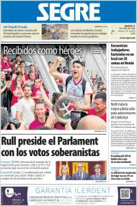 Portada de Segre  (Espa&ntilde;a)