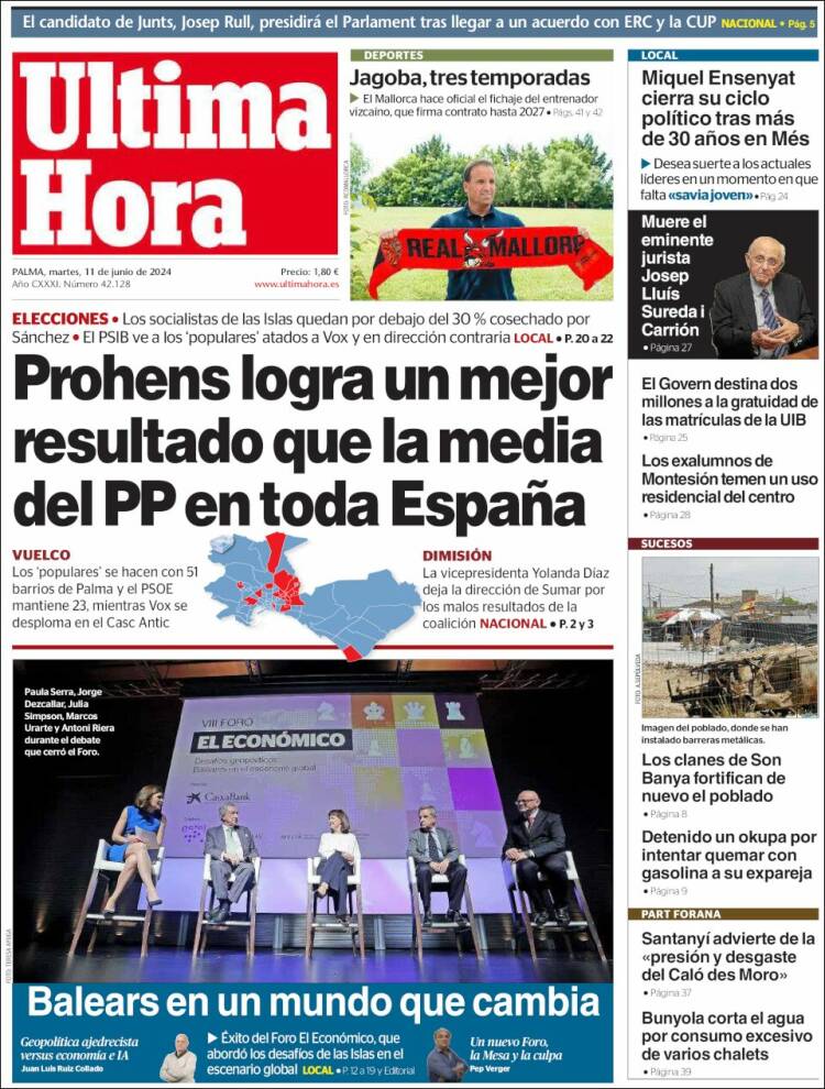 Portada de Última Hora (Espa&ntilde;a)