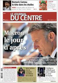 Portada de Le Journal du Centre (Francia)