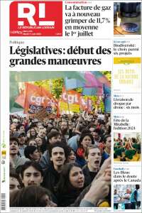 Portada de Le Republicain Lorrain (Francia)