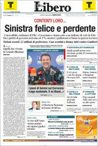 Portada de Libero (Italia)