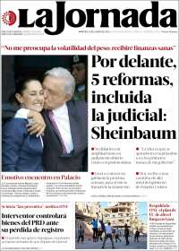 Portada de La Jornada (M&eacute;xico)
