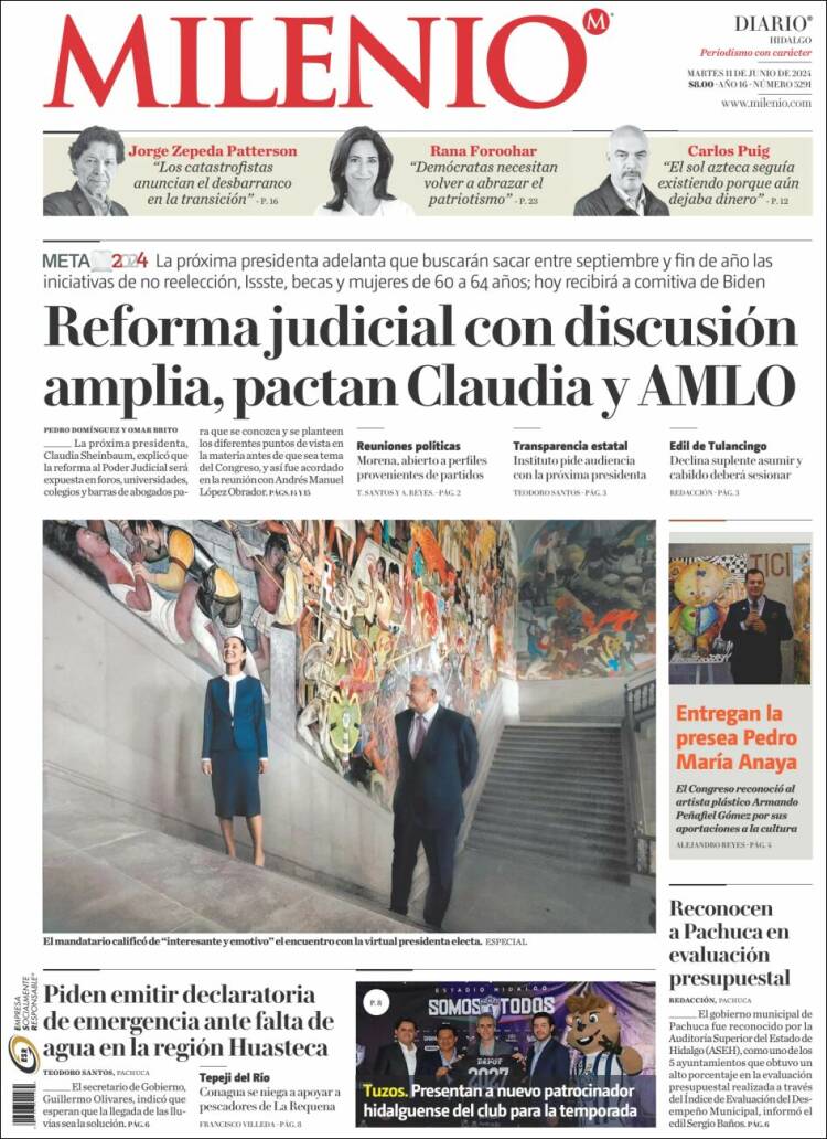 Portada de Milenio de Hidalgo (M&eacute;xico)