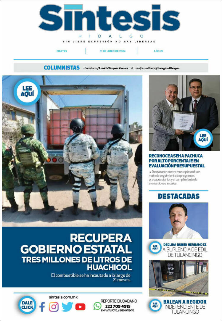 Portada de Sistesis - Hidalgo (M&eacute;xico)