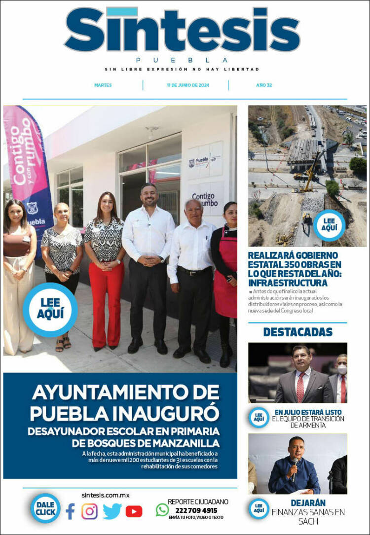 Portada de Síntesis - Puebla (M&eacute;xico)