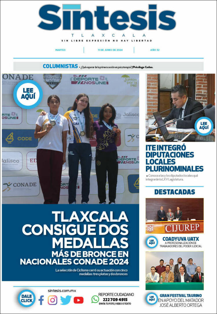 Portada de Síntesis de Tlaxcala (M&eacute;xico)