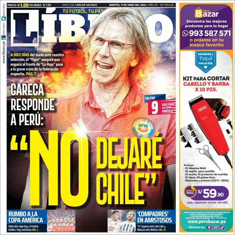 Portada de Líbero (Per&uacute;)