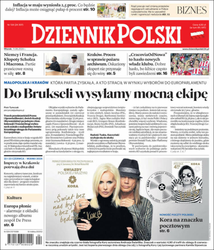 Portada de Dziennik (Polonia)