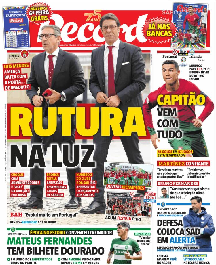 Portada de Record (Portugal)