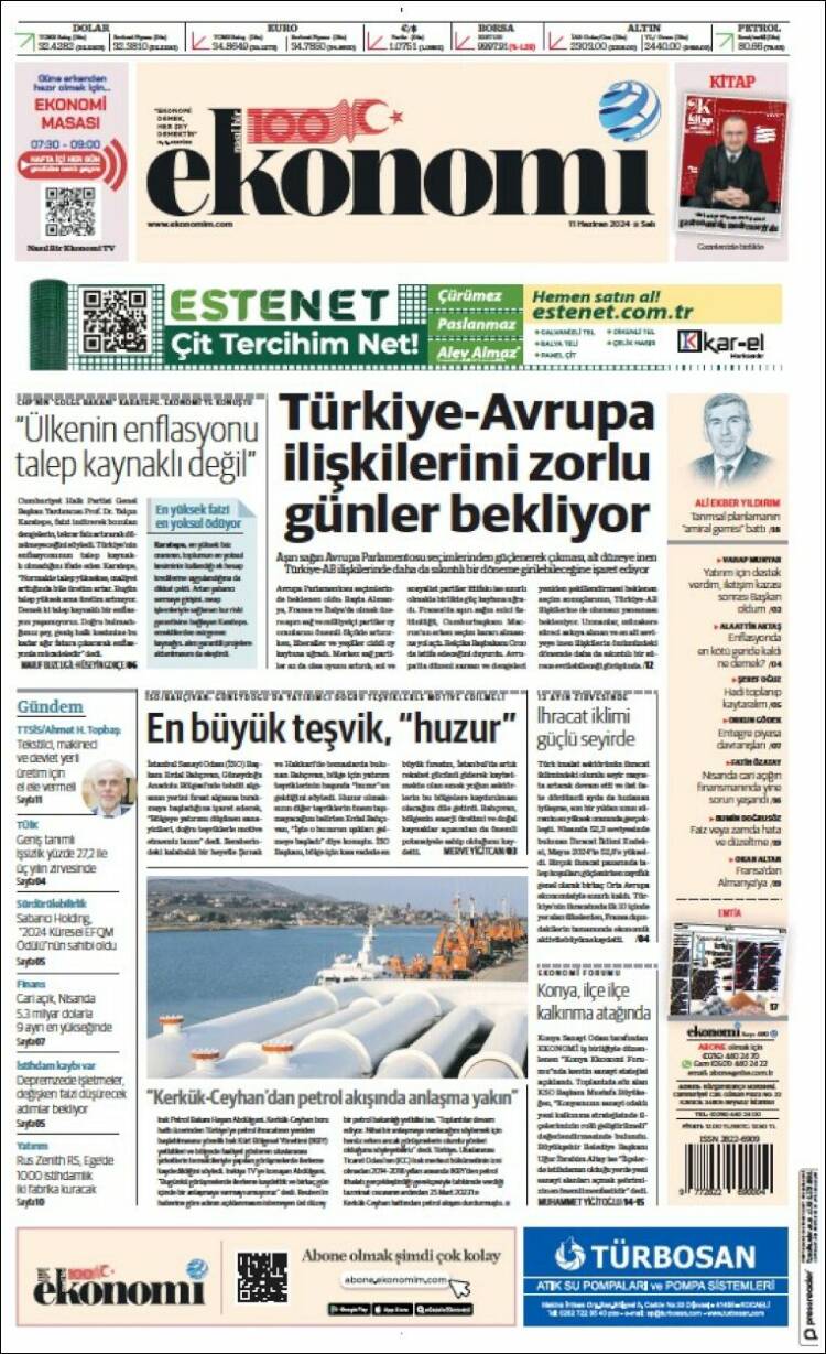 Portada de Dünya (Turquie)