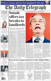 Portada de Daily Telegraph (Reino Unido)