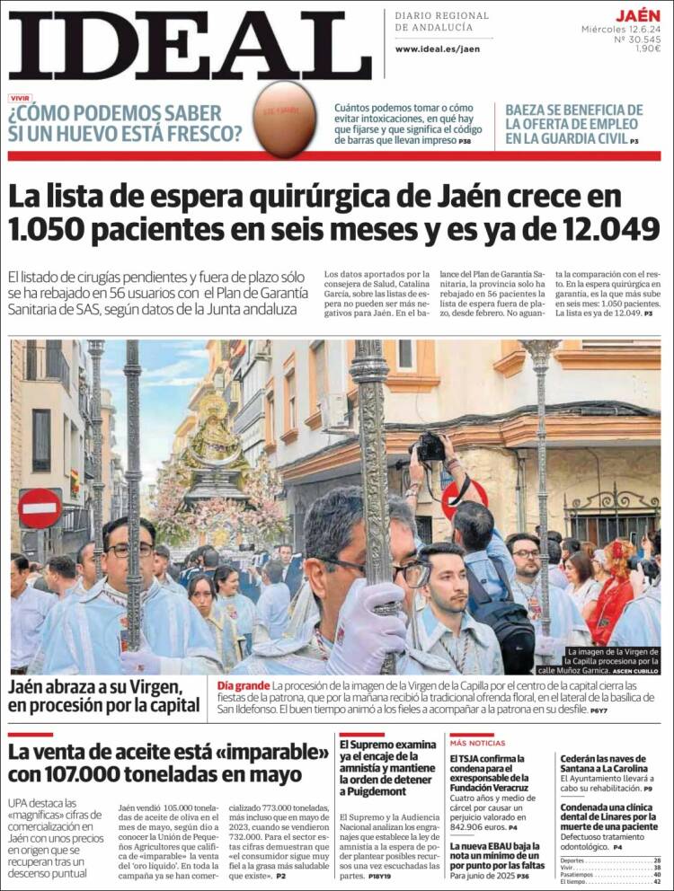 Portada de El Ideal de Jaén (España)