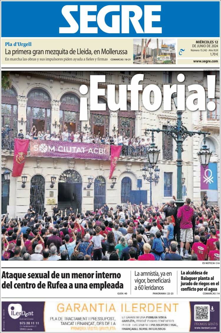 Portada de Segre  (España)